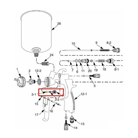 Sharpe Manufacturing MINI FX1000 NEEDLE PACKING KIT SH288890